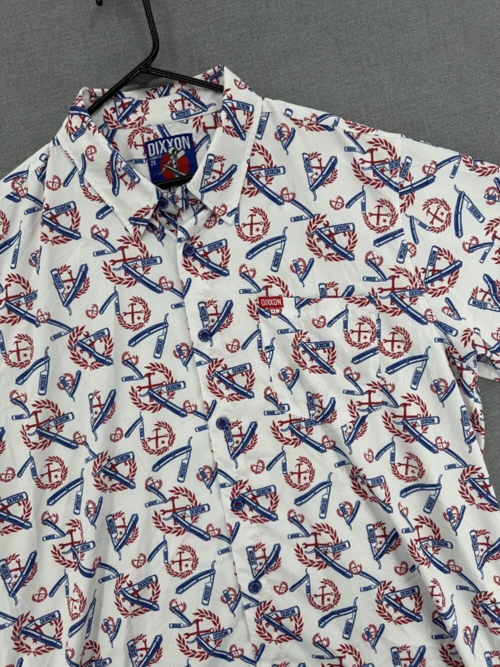 Dixxon The High and Tight Party Shirt Mens 2XL Logo AOP